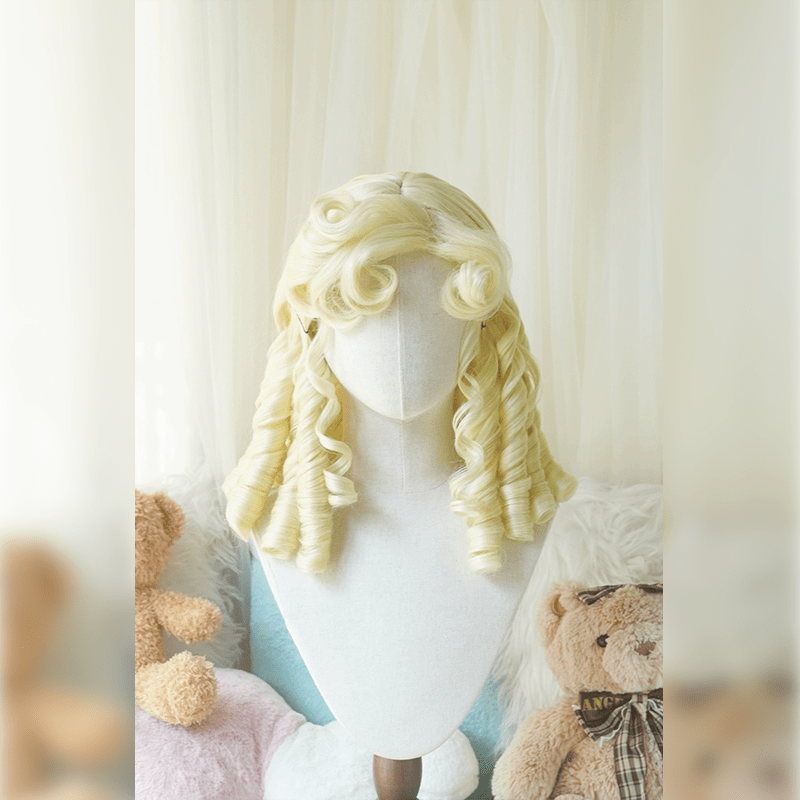 lemailwig-lolita-wigs-40cm-rosa-kurze-locken-per-cke-pony image 4