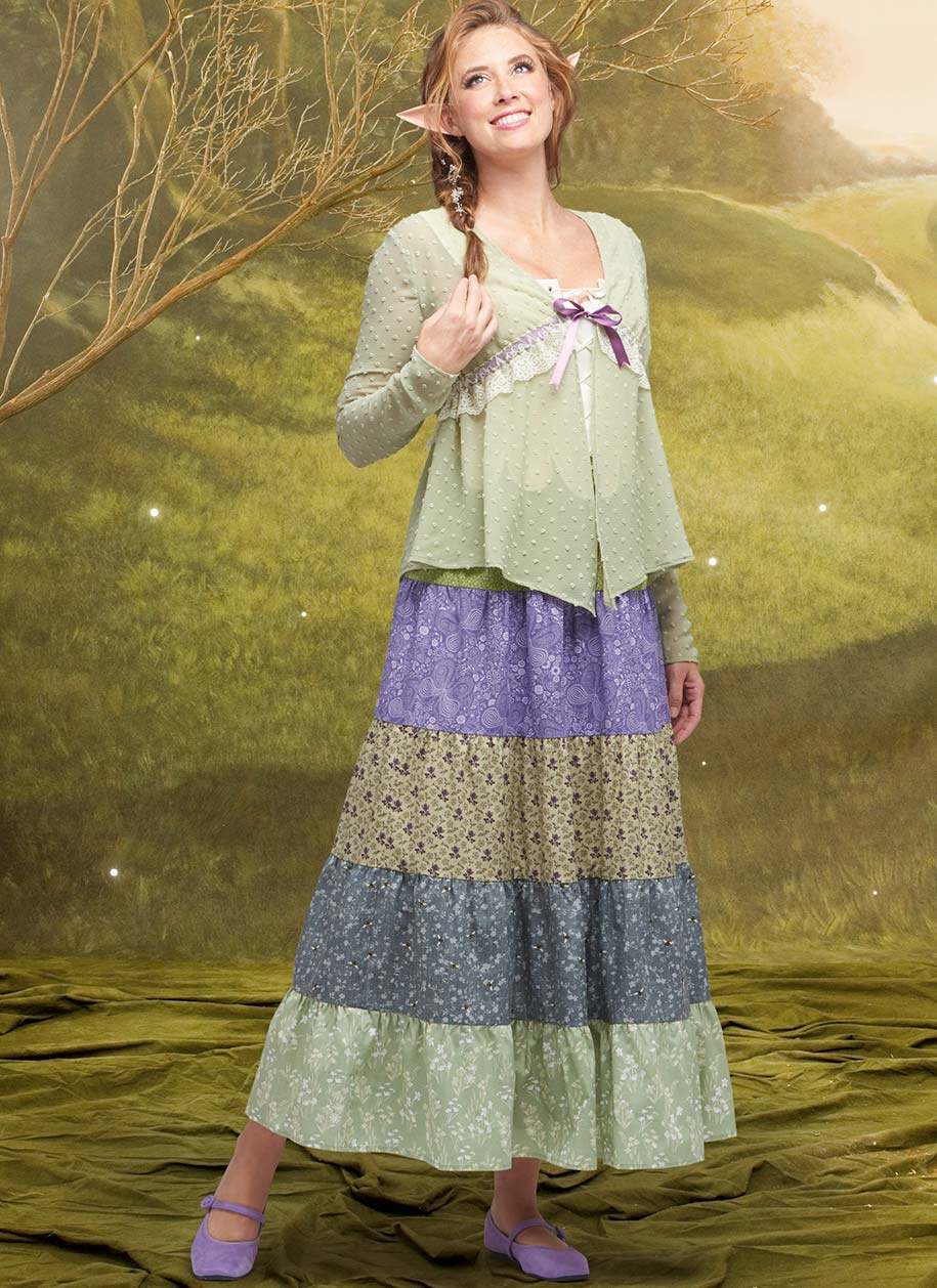coscraft-9734-damen-kost-m-schnittmuster-corsage-rock-k5 image 4