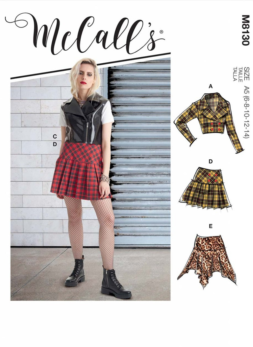 coscraft-m8130-damen-moto-jacke-rock-schnittmuster-a5 image 1