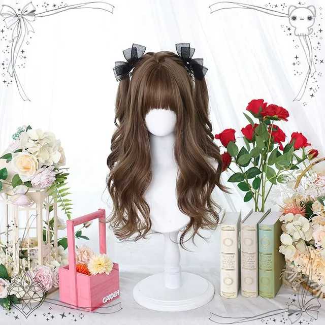 lemailwig-lolita-wigs-jk-curly-brown-per-cke-braun-60-cm image 1