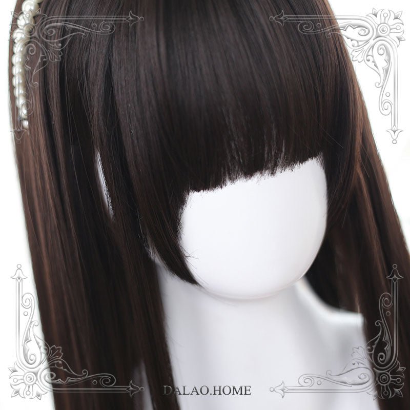 lemailwig-lolita-wigs-lange-glatte-per-cke-braun-schwarz-60-cm image 5