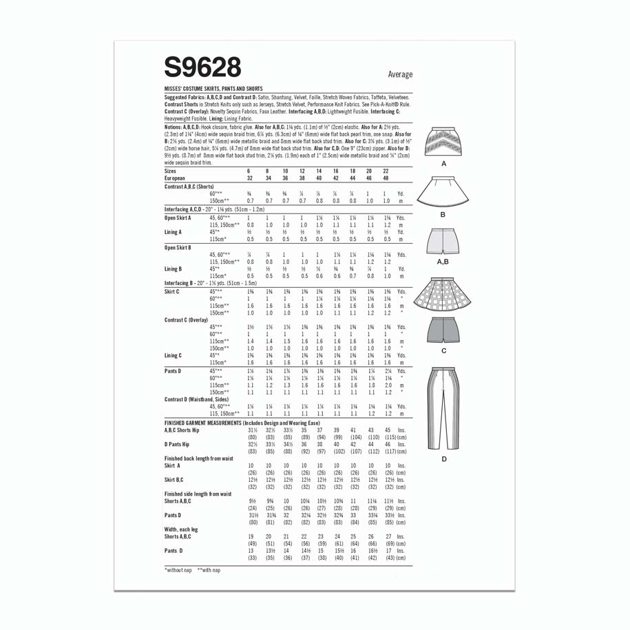 coscraft-9628-kost-m-schnittmuster-h5-rock-hose-mini image 7
