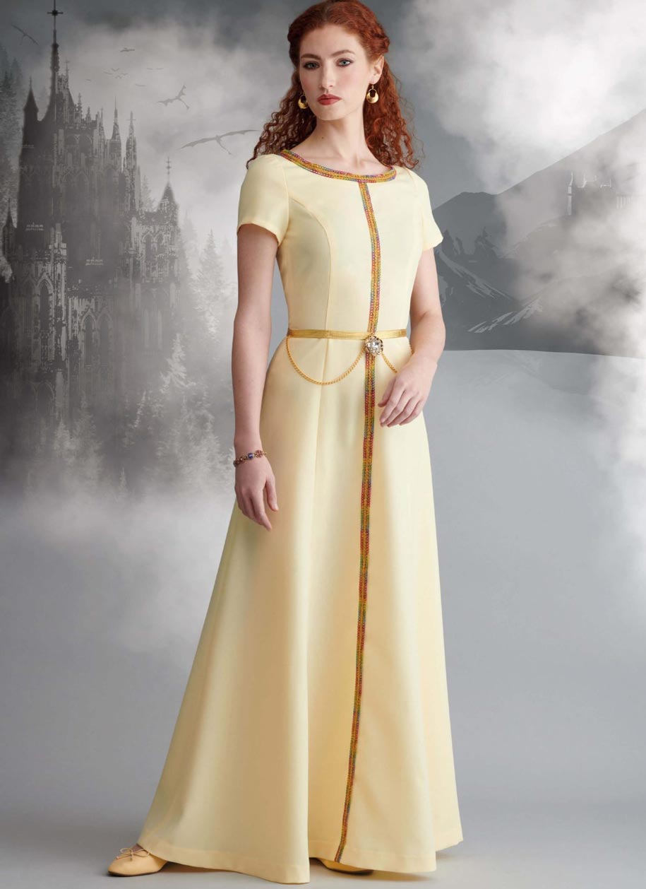 coscraft-9812-mittelalter-kleid-schnittmuster-h5-6-14 image 2